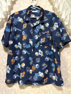 【美品】グラニフ アストロキャット オープンカラーシャツ M（L相当）宇宙猫のサムネイル