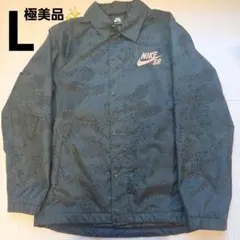 極美品✨️NIKE SB コーチジャケット 総柄 深緑 Lのサムネイル