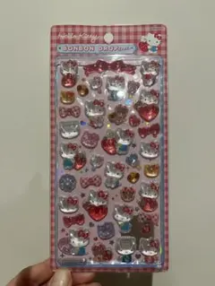 ハローキティ 赤　第二弾　ボンボンドロップ シール