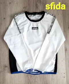 sfida スフィーダ ピステシャツ ウィンドブレーカー L ホワイト 長袖