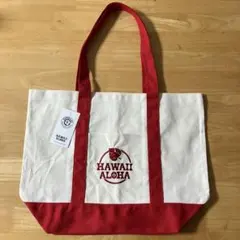 HAWAII ALOHA トートバッグ クリーム/レッド