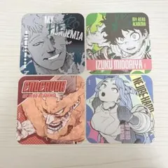 僕のヒーローアカデミア　原画展　アートコースター　　4枚セット
