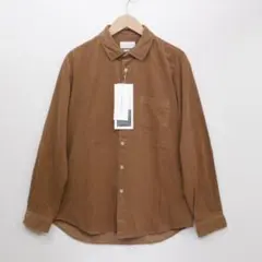 【新品！特価】ManualAlphabet　コーデュロイシャツ　茶３(L)