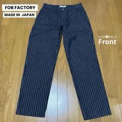 FOB FACTORY 日本製　岡山　児島デニム　ウォバッシュ　ストライプデニム
