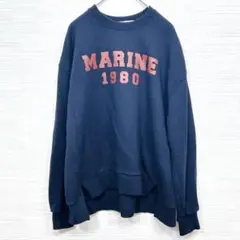 ★美品INÉD CLARO ネイビー トレーナー 日本製 F 綿100 ゆったり