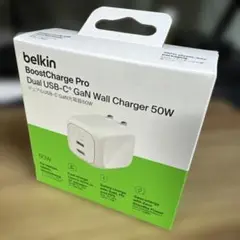 belkin BoostCharge Pro 50W Dual USB-C充電器