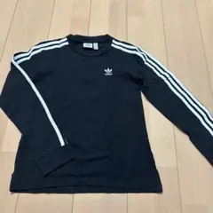 adidas 黒 長袖Tシャツ Sサイズ