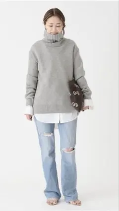 大人気！極美品！Deuxieme JADE タートルネック プルオーバー