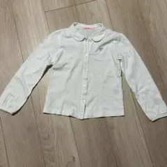 familiar 130 ホワイト長袖シャツ 制服 入学式 フォーマル 卒業式