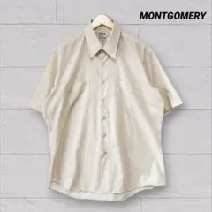 70s MONTGOMERY WARD 半袖シャツ ベージュ　ヴィンテージのサムネイル