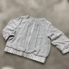 本日出品終了‼︎ MAYSON GREY ジップアップ ブルゾン ライトグレーのサムネイル