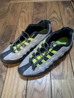 airmax メッシュスニーカー グレー/ライム