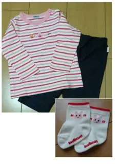 ミキハウスファースト   Tシャツ パンツ  70～80