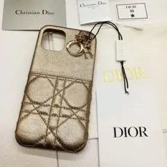 タグ付✨ クリスチャン ディオールiPhone11 ケース カナージュ ゴールド