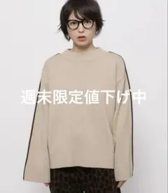 【再値下げ】niko and... サイドラインニットプルオーバー