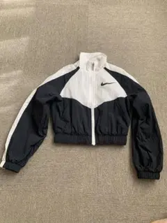 Nike クロップドジャケット 黒/白　130