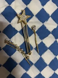 ゴールド ヘアピン 3本セット