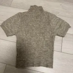 Dazy タートルネック 半袖ニット XS グレー