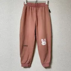 ズボン　パンツ 120cm 女の子　ピンク　うさぎ　長ズボン　スウェット