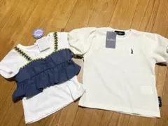 新品未使用⭐︎EAST BOYのパフスリーブとデニムフリルのTシャツ 2点セットのサムネイル
