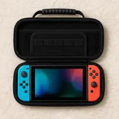 Nintendo Switch ハードケースブラックカードポケット20個 持運び