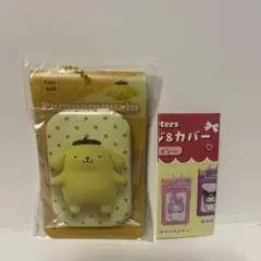 サンリオキャラクターズスクエア缶バッジ＆カバー ポムポムプリン