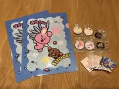 BT21 くら寿司 コラボ クリアファイル2枚セット 缶バッジ 4個