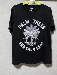 H&M Tシャツ 半袖 Mヤシの木 パームツリー プリント サーフのサムネイル