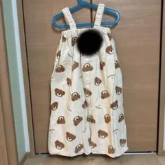 futafuta クマ柄ラップタオル 65-110 アイボリー