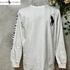 【未使用】ポロバイラルフローレン 長袖カットソー ロンT ホワイト