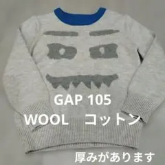 baby GAP 顔デザイン ニット　トレーナー 4歳用