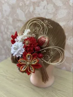 つまみ細工髪飾り　成人式 卒業式　袴　前撮り 　　ウェディング