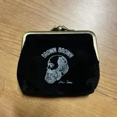 ブラウンブラウン　がま口　財布