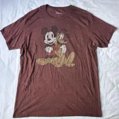 Disney ミッキーマウス プルート Tシャツ L ディズニー ミッキー