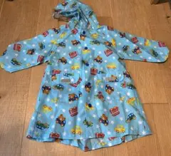 ベビーレインコート 車とクマ柄 SS 80〜90