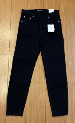 ZARA ブラックデニム 38 ハイライズ
