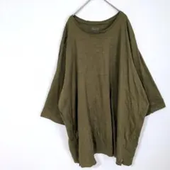 d&co. 【6L】　カーキ　長袖　Tシャツ　カットソー