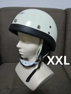 PTRタイプ ハーフヘルメット L 本革 ショーティー レトロ ハーレー