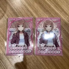 学園アイドルマスター　学マス　姫崎莉波　クリアカード　セブンイレブン二枚セット