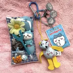 ♡ちいかわ♡ ガチャ詰めポーチ風 ブルー 青 ハチワレ 推し ミニチュア