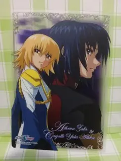 ガンダムSEED クリアプレートグラフティLOVERS アスラン＆カガリ