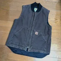 Carhartt メキシコ製 ダックベスト V02 DKB サイズL ブラウン - メルカリ