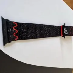 【未使用】【Nike】Apple Watch用ナイロンバンド 黒/赤