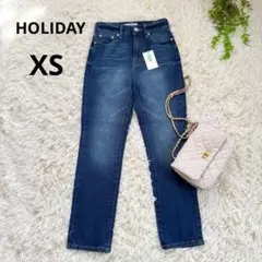 【新品】HOLIDAY ホリデイ◆ストレートデニムパンツ　ジーンズ(XS)ブルーのサムネイル