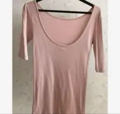 #Gap 薄紫 五分袖 Tシャツ XXS ギャップ　トップス　カットソー　美品