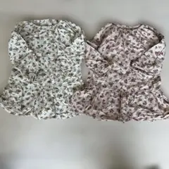 ユニクロ　花柄　ワンピース　チュニック　100 2枚セット