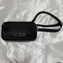 GUESS ブラック ウエストポーチ