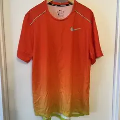 Nike DRI-FIT ランニングTシャツ Lサイズ オレンジ