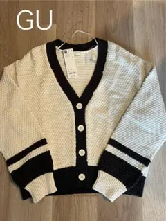 ★未使用新品★GU ざっくりニットカーディガン スクール 春秋冬