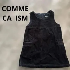 COMME CA 黒 コーデュロイ ジャンバースカート 15M子供服女の子